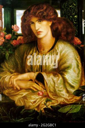 Dante Gabriel Rossetti - La Donna Della Finestra Lady Window 1879 Stockfoto