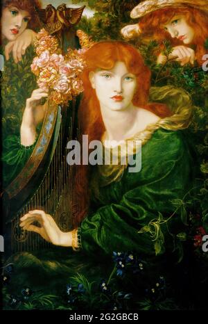 Dante Gabriel Rossetti - La Ghirlandata 1873 Stockfoto