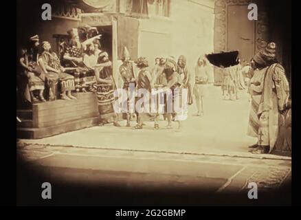 Vintage still des antiken Babylonlebens aus dem frühen 1900er Film Intoleranz Stockfoto