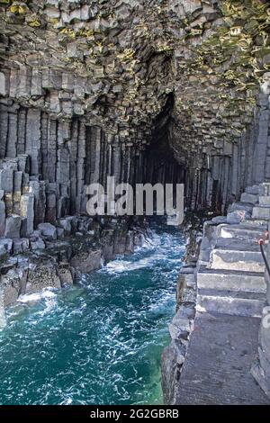 Fingal's Cave, Isle of Staffa, Inner Hebrides, Schottland. Stockfoto