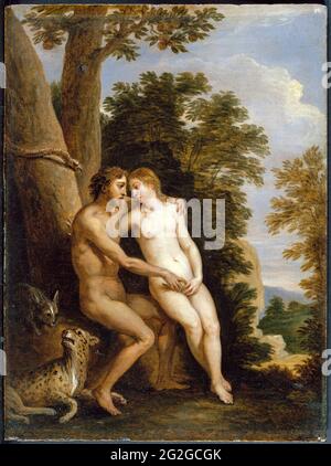 David Teniers - Adam und Eva im Paradies Stockfoto