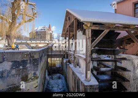 Wassermühle in Lauf, Mittelfranken, Bayern Stockfoto