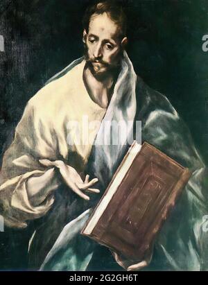 Domínikos Theotokópoulos - El Greco - Apostel Jakobus weniger C 1612 Stockfoto