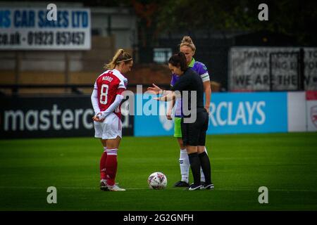 Borehamwood, England. 04. Oktober 2020. Barclays FA Womens Super League-Spiel zwischen Arsenal und Bristol City. Stockfoto