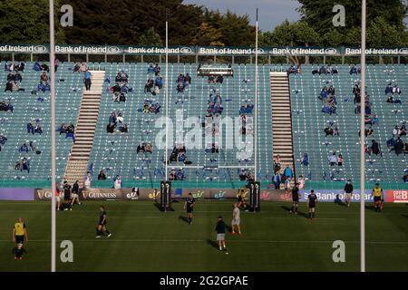 Während des Guinness PRO14 Rainbow Cup Spiels in der RDS Arena, Dublin. Bilddatum: Freitag, 11. Juni 2021. Stockfoto