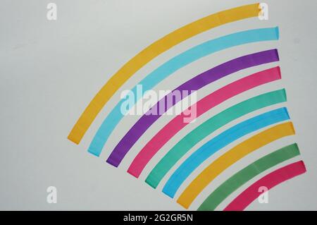 Pinselstrich Zeichnung, kopische Marker Kunst , Marker Skizze , Marker Strich Stockfoto