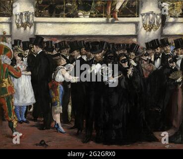 Edouard Manet - Maskierter Ball an der Oper Stockfoto