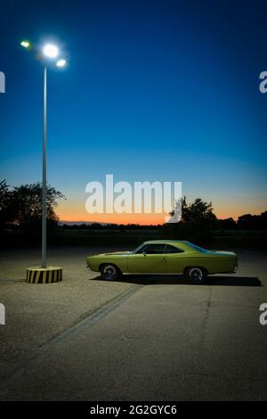 Plymouth Road Runner, Baujahr 1968, Muscle Car, Oldtimer, Klassiker Stockfoto