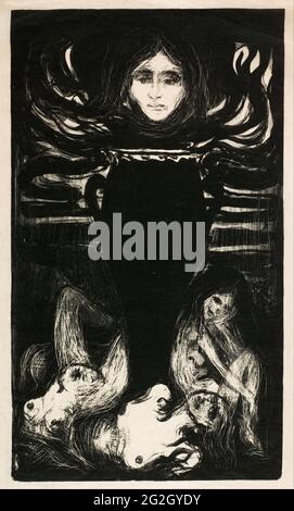 Edvard Munch - die Urne Stockfoto