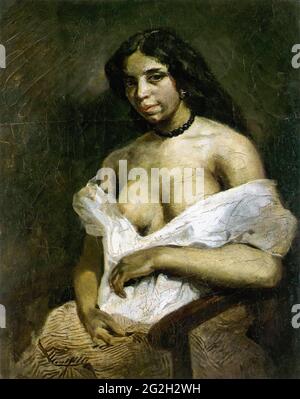 Eugène Delacroix - Aspasia 1824 Stockfoto