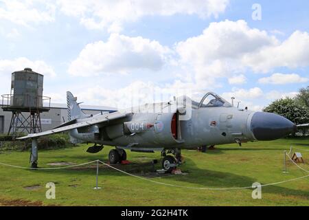 BAE Sea Harrier FA2 (1980), Midland Air Museum, Coventry Airport, Baginton, Warwickshire, England, Großbritannien, Großbritannien, Europa Stockfoto