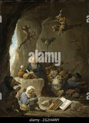 David Teniers - die Versuchung des heiligen Antonius Stockfoto