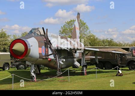 English Electric (BAC) Lightning F.6 (1960), Midland Air Museum, Coventry Airport, Baginton, Warwickshire, England, Großbritannien, Großbritannien, Europa Stockfoto