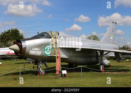 English Electric (BAC) Lightning T. 55 (1960), Midland Air Museum, Coventry Airport, Baginton, Warwickshire, England, Großbritannien, Großbritannien, Europa Stockfoto