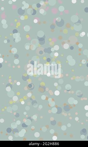 Unterschiedliche Größe und Farbe Blasen isoliert auf blauem Hintergrund farbenfrohe Vektor-Illustration Vertikaler Hintergrund Stock Vektor