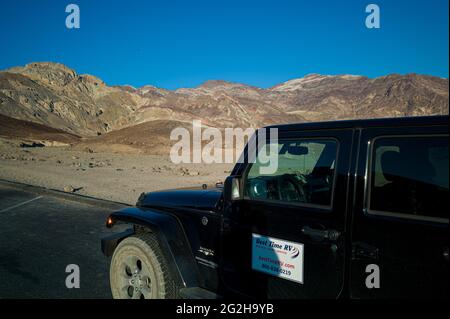 Wundervolle Aussicht vom Artist's Palette Drive im Death Valley National Park, Kalifornien, USA Stockfoto
