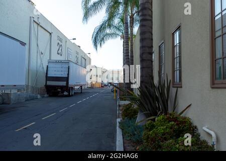 Studio Tour in den Paramount Studios, Los Angeles, Kalifornien, USA Stockfoto