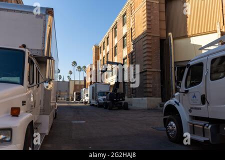 Studio Tour in den Paramount Studios, Los Angeles, Kalifornien, USA Stockfoto