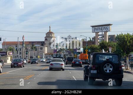 Eingang der Paramount Studios in Los Angeles, Kalifornien, USA Stockfoto