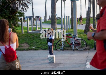 Lifestyle am Venice Beach in Los Angeles, Kalifornien, USA Stockfoto