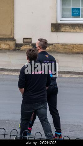 Coldplay In Whitby Abbey Für Radio 1 Großes Wochenende 2021 Stockfoto