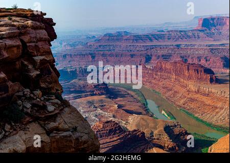 Am frühen Morgen am Dead Horse Point im Dead Horse Point State Park, Moab, Utah, USA Stockfoto