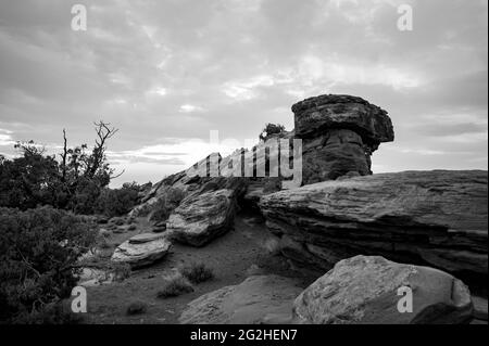 Szene an einer Klippe im Dead Horse State Park Stockfoto