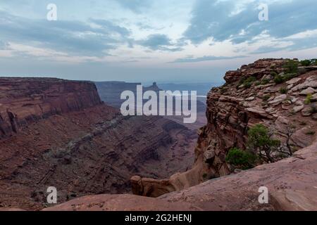 Szene an einer Klippe im Dead Horse State Park Stockfoto