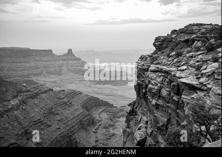 Szene an einer Klippe im Dead Horse State Park Stockfoto