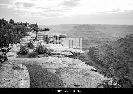 Szene an einer Klippe im Dead Horse State Park Stockfoto