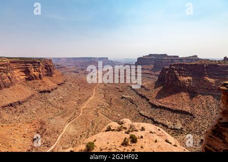 Shafer Canyon Overlook im Canyonlands National Park, Utah, USA Stockfoto