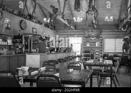 Inside Ponderosa Inn, Escalante, Utah, USA Stockfoto