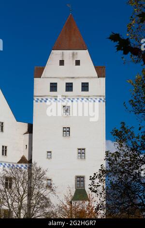 Neues Schloss, Bayerisches Armeemuseum, Herbst, Ingolstadt, Bayern, Deutschland, Europa Stockfoto