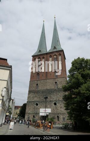 Nikolaikirche, Nikolaiviertel, Berlin Mitte, Berlin, Deutschland Stockfoto