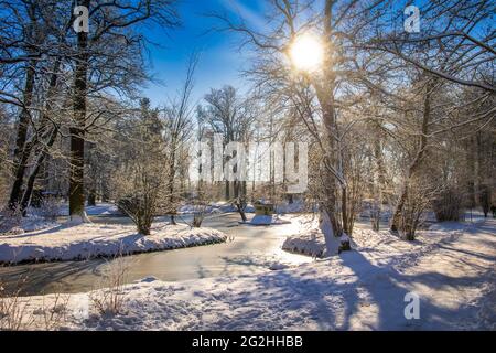 Landpyramide im Pücklerpark Branitz Stockfoto