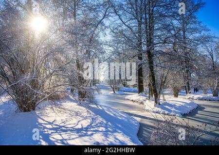 Landpyramide im Pücklerpark Branitz Stockfoto