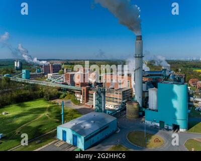 Mitteldeutsche Braunkohleveredelung in Deuben Stockfoto