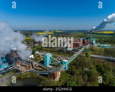 Mitteldeutsche Braunkohleveredelung in Deuben Stockfoto