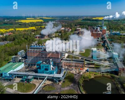 Mitteldeutsche Braunkohleveredelung in Deuben Stockfoto