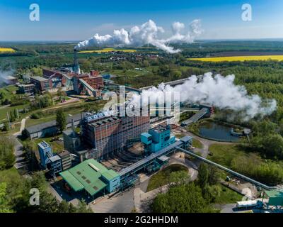 Mitteldeutsche Braunkohleveredelung in Deuben Stockfoto