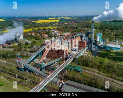 Mitteldeutsche Braunkohleveredelung in Deuben Stockfoto