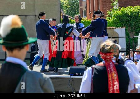 Deutsches Kostümfest in Lübben Stockfoto