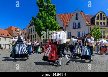 Deutsches Kostümfest in Lübben Stockfoto