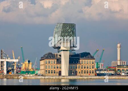 Das Havenhaus, Verwaltungsgebäude der Hafenbehörde in Atwerpen Stockfoto