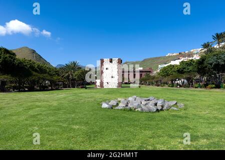 Festungsturm Torre del Conde, San Sebastian, La Gomera, Kanarische Inseln, Spanien, Europa Stockfoto