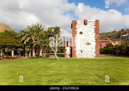 Festungsturm Torre del Conde, San Sebastian, La Gomera, Kanarische Inseln, Spanien, Europa Stockfoto