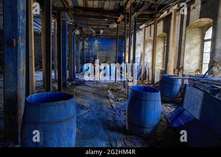 Montanlandschaft Schneeberg - Schindlers blaue Farbfabrik Stockfoto