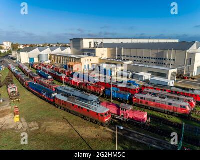 DB-Fahrzeuginstandhaltungsanlage in CB hat wieder eine Zukunft Stockfoto