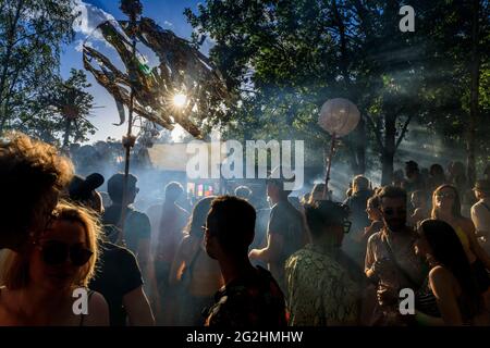 Festival für alternative Musik - Wilde Möhre - in Brandenburg Stockfoto