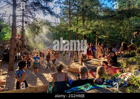 Festival für alternative Musik - Wilde Möhre - in Brandenburg Stockfoto